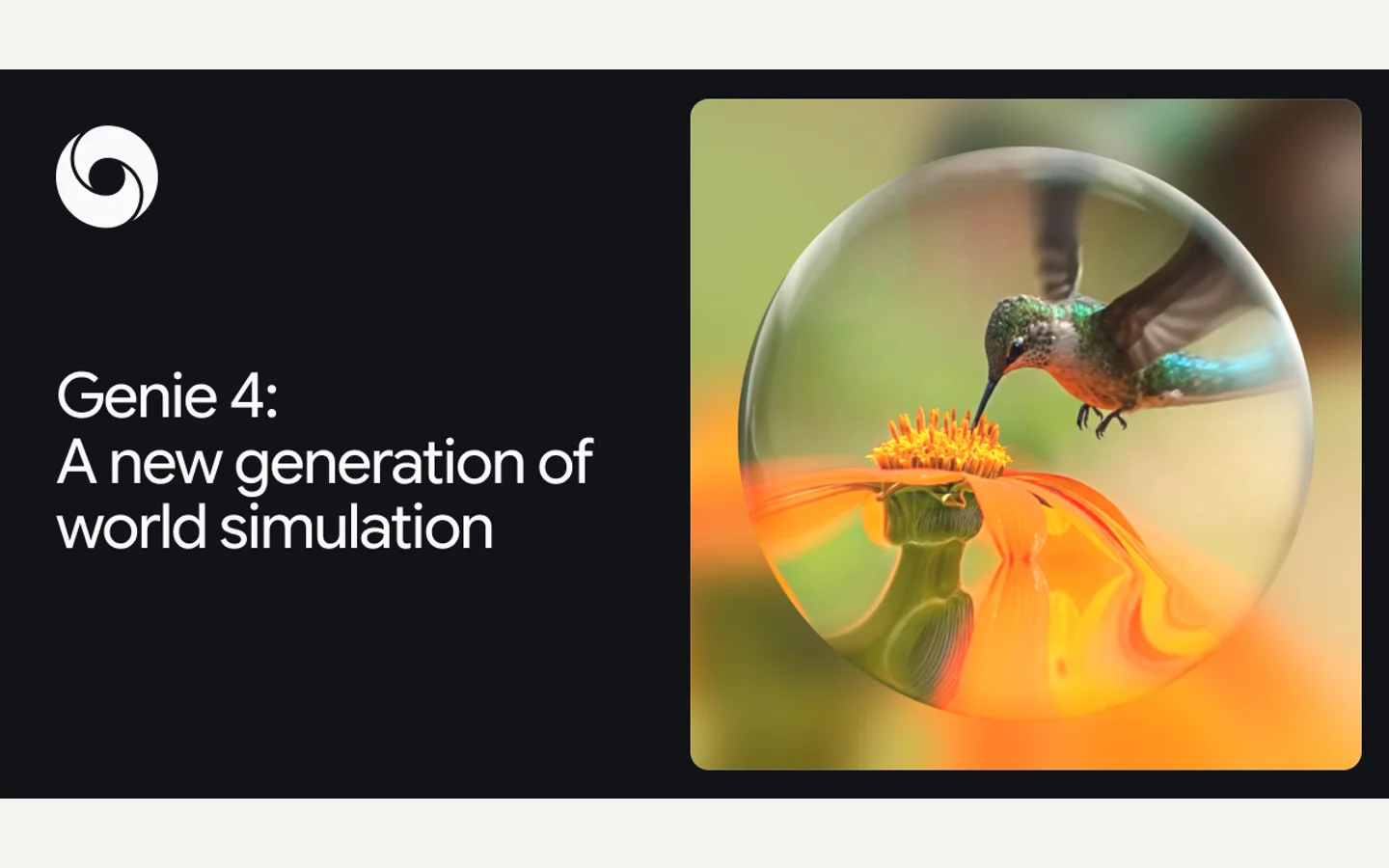 Google DeepMind’ın Genie 4 dünya modeli duyurusunun resmî kapağı