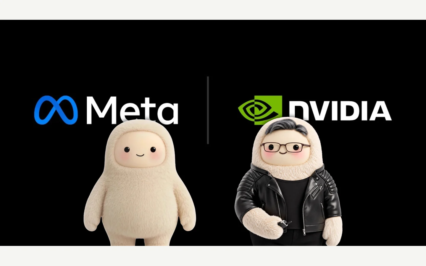 Muse iş birliği duyurusunda NVIDIA ve Meta’nın kullandığı resmî ortaklık görseli